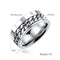 Chain Rotating Ring Stainless Steel Rings for Men