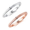 Women's Stainless Steel 2MM Thin Stackable Midi Rings Silver Rose Gold Engagement Wedding Bands