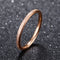 Women's Stainless Steel 2MM Thin Stackable Midi Rings Silver Rose Gold Engagement Wedding Bands