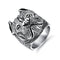 Stainless Steel Silver Black Animal Style Harpy Dog Punk Rings for Men