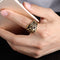 Mens Fashion Vintage Gothic Biker Dragon Claw Skull Stainless Steel Ring Band Punk Rock