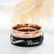 Stainless Steel European Style Lovers Couple's Men Women Wedding Rings Black Rose Gold Color