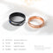 Stainless Steel European Style Lovers Couple's Men Women Wedding Rings Black Rose Gold Color