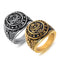 316 Stainless Steel US Army Ring, Men's Ring,Silver/gold