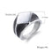 Rhombus Design Thumb Ring Jewellery for Men Black/Silver/Gold Tone Stainless Steel Signet Rings