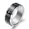 Stainless steel ring men rings for men luxury brand fashion trend Rotatable retro Bible cross black Titanium Steel finger ring