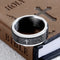 Stainless steel ring men rings for men luxury brand fashion trend Rotatable retro Bible cross black Titanium Steel finger ring