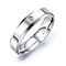 Jewels Galaxy Splendid AD Silver Plated Mesmerizing Romantinc Love Couple Rings For Women/Girls