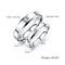 Jewels Galaxy Splendid AD Silver Plated Mesmerizing Romantinc Love Couple Rings For Women/Girls