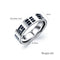 Titanium bands for mens stainless steel band rings for mens Eight Diagrams pattern rings hip-pop rock finger rings for boys gifts