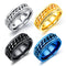 Stainless Steel Spinner Ring Band for Anniversary, Mens Rotatable Ring Relieving Anxiety and Stress