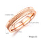 Fashion Stainless Steel Charming Rose Gold Matte