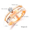 Stainless Steel Rings for Women Luxury Round Female Crown Rings for Women Girls Finger Rings Crystal Gold Accessories