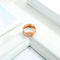 Stainless Steel Rings for Women Luxury Round Female Crown Rings for Women Girls Finger Rings Crystal Gold Accessories