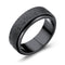 Fashion personality men's frosted titanium steel ring simple couple street ring hiphop 360 degree rotatable