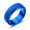 Fashion personality men's frosted titanium steel ring simple couple street ring hiphop 360 degree rotatable