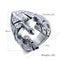 Rock Style Fashion 316L Stainless Steel Jewelry Men Spartan Warrior Helmet Ring