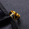 rings for mens stainless steel Titanium black golden Triangular line hip-pop band rings mens jewelry for gifts