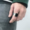 Men's Rings Stainless Steel Glass Stone Gold / Steel / Black Rings, Casual Fashion Rings