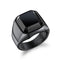 Men's Rings Stainless Steel Glass Stone Gold / Steel / Black Rings, Casual Fashion Rings