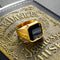 Men's Rings Stainless Steel Glass Stone Gold / Steel / Black Rings, Casual Fashion Rings