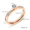 Stainless Steel 3A Zircon Wedding Engagement Ring for Women Korea Style Silver Color Austria Crystal Wedding Ring