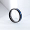 Simple Blue Line Rings for Men Stainless Steel Simple Ring Finger Anniversary Engagement Party Male Jewelry