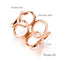 High Quality Classic Women's Stainless Steel Hollow Rose Gold Ring Popular Girlfriend Jewelry Ring