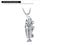 316L Stainless Steel Punk Bass Fishing Fish Bones Pendant Necklace 24Inch for Men