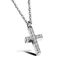 420mm+55mm Fashion Necklace for Ladies,Stainless Steel,Cross Design