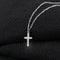 420mm+55mm Fashion Necklace for Ladies,Stainless Steel,Cross Design