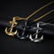 Tire Stainless Steel Pendant Necklace for Men Anniversary/Sliver,Anchor Design