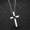 His & Hers Matching Set Necklace Pendants,Couple Pendants,Cross+Ring