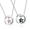 His & Hers Matching Set Necklace Pendants,Couple Pendants,Stars