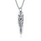 Tire Stainless Steel Pendant Necklace for Men Anniversary/Sliver,Bullet with Decoration