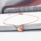 420mm+50mm Stainless Steel Necklace for Women/lady/Young Girl,18K Rose Gold Platted with Zircon, Heart & Key