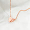 420mm+50mm Stainless Steel Necklace for Women/lady/Young Girl,18K Rose Gold Platted with Zircon, Heart & Key