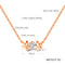 430mm Stainless Steel Necklace for Women/lady/Young Girl,18K Rose Gold Platted with Zircon