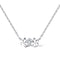 430mm Stainless Steel Necklace for Women/lady/Young Girl,18K Rose Gold Platted with Zircon