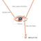 410mm+50mm Stainless Steel Necklace for Women/lady/Young Girl,18K Rose Gold Platted with Zircon,Eye & Tears