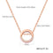 410mm+50mm Stainless Steel Necklace for Women/lady/Young Girl,18K Rose Gold Platted with Zircon