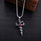 Stainless Steel Pendant Necklace for Mens Boys Cool Punk Pendant with 550mm Chain,Sword Design