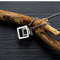 Men's Stainless Steel Simple Square Hollow Cube Charm Pendant Minimalist Couple Necklace