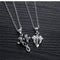 Men's Stainless Steel Simple Square Hollow Cube Charm Pendant Minimalist Couple Necklace