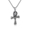 Gothic style Religious Stainless steel jewelry vajra pendant necklace retro cross