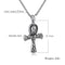 Gothic style Religious Stainless steel jewelry vajra pendant necklace retro cross