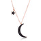 Titanium Steel Female Necklace Gift for Women Birthday Gift ,Moon & Star