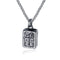 Stainless Steel Pendant Necklace for Mens Boys Cool Punk Pendant with 550mm Chain