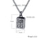 Stainless Steel Pendant Necklace for Mens Boys Cool Punk Pendant with 550mm Chain