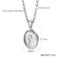 Titanium Steel Female Necklace Gift for Women Birthday Gift, rose gold platted,queen elizabeth coin